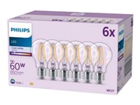 Philips LED Classic LED-lyspære 7W E 850lumen 4000K Køligt hvidt lys
