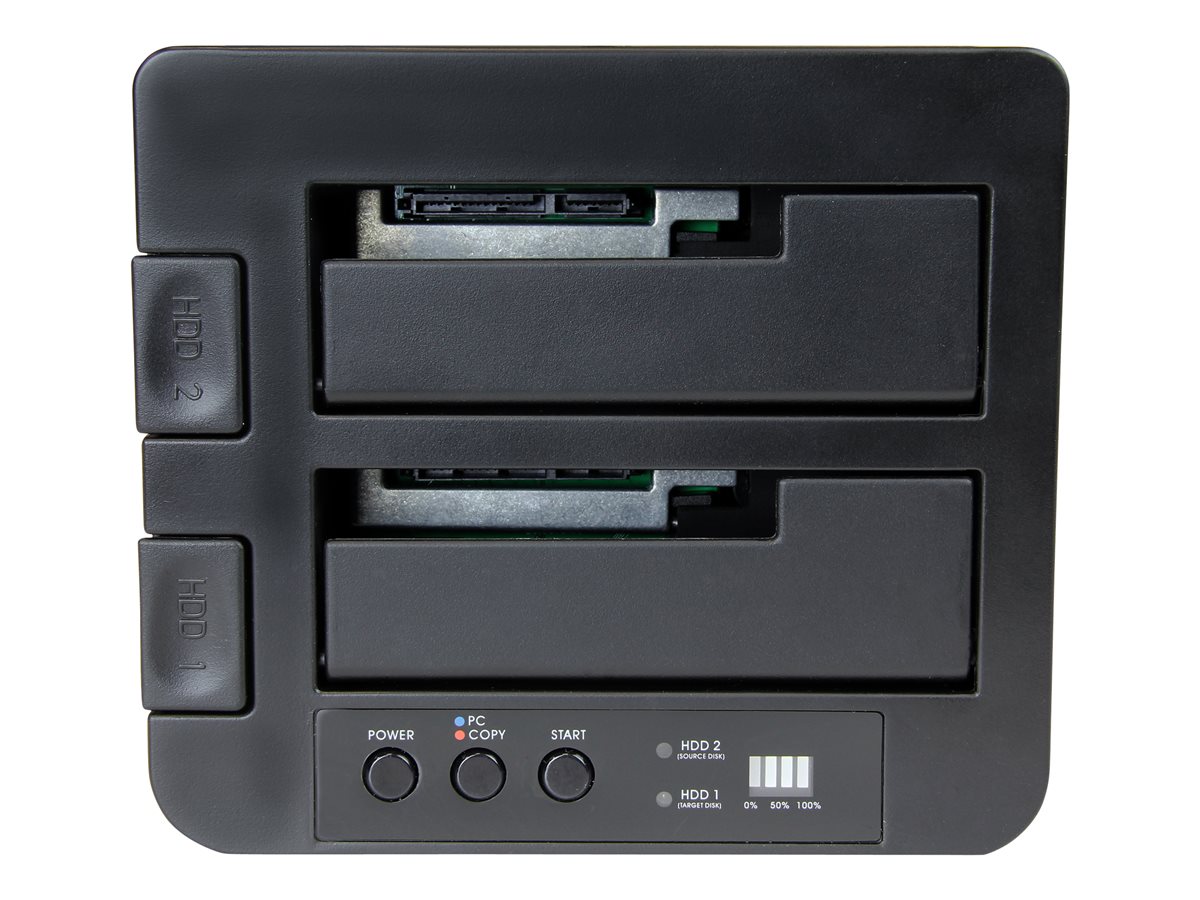 StarTech.com Standalone Hard Drive Duplicator, Dual Bay HDDSSD ClonerCopier, USB 3.1 (10 Gbps) to SATA III (6Gbps) HDDSSD Docking Station, Hard Disk Duplicator Dock - Hard Drive Cloner - duplikátor pevného disku – foto 3
