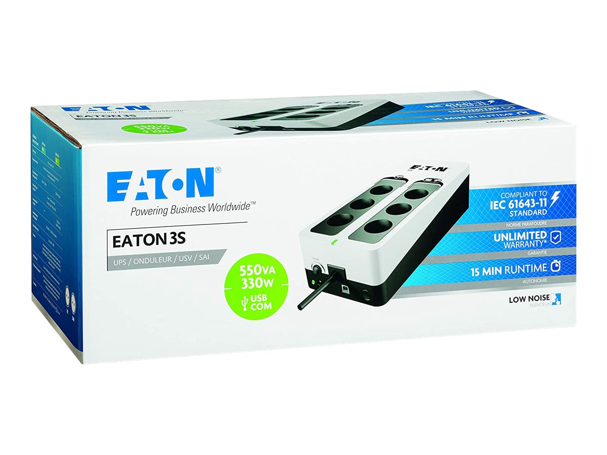 Eaton 3S 550 - USV - Wechselstrom 220-240 V - 330 Watt - 550 VA - 1-phasig