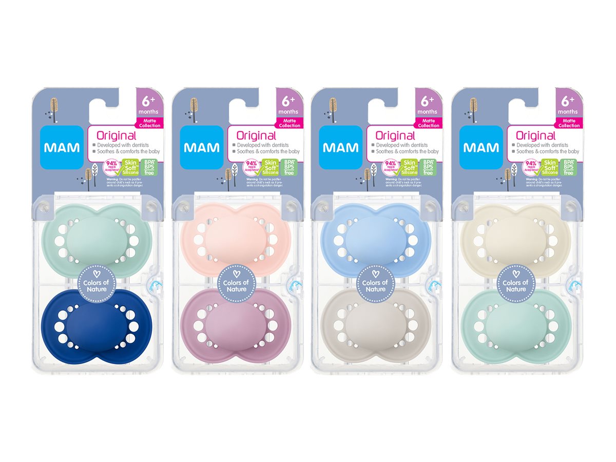 Mam Matte Pacifiers - 6 Month+/2pk