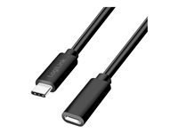 LogiLink USB 2.0 USB Type-C forlængerkabel 2m Sort