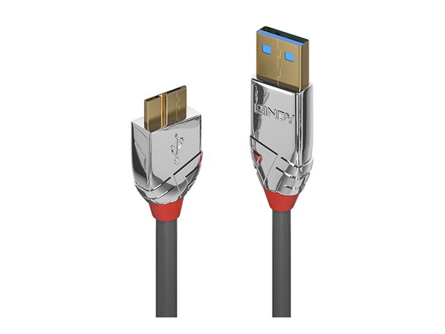 LINDY 0.5m USB 3.0 A/Micro-B Cable Cromo