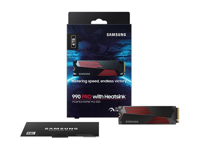 SSD 4TB Samsung M.2 PCI-E NVMe Gen4 990 PRO Heatsink retail - MZ-V9P4T0CW