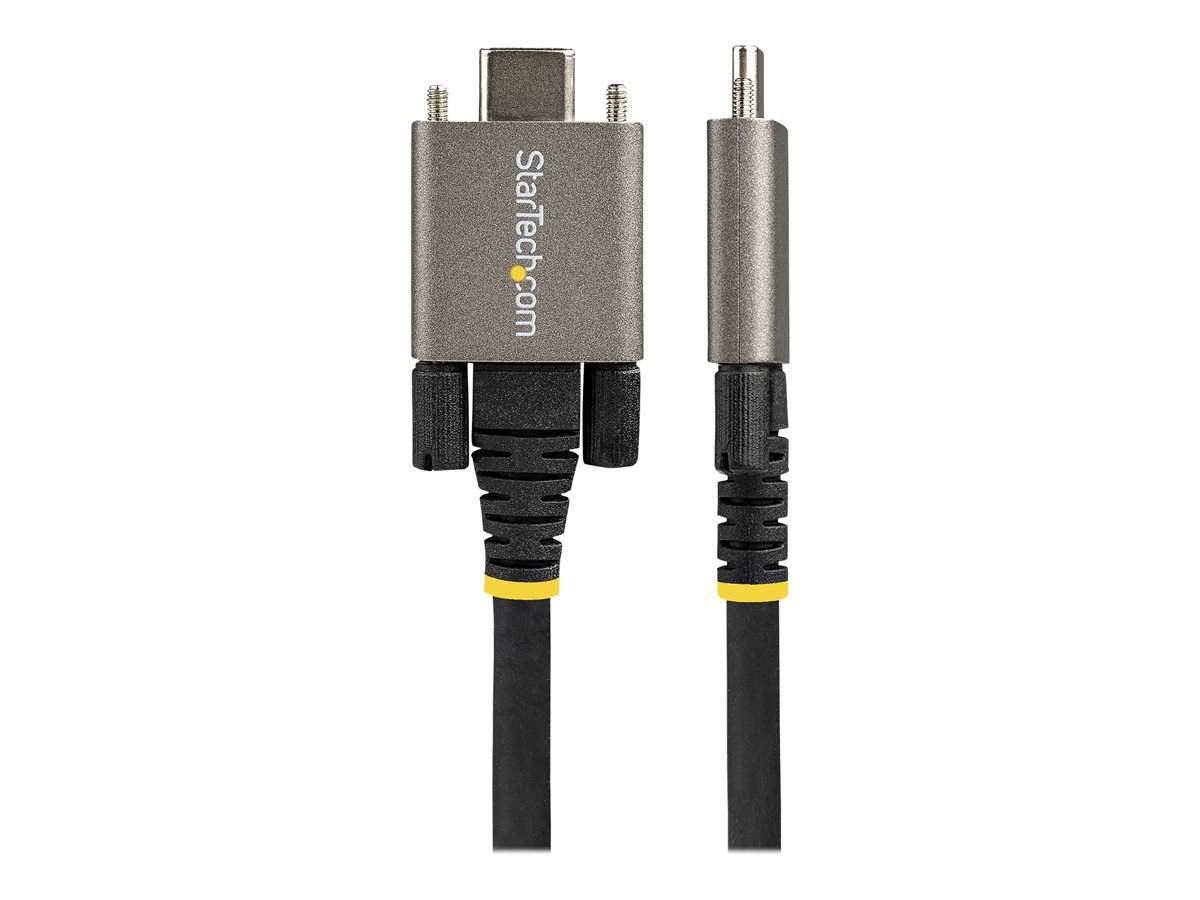 StarTech.com 20" 50cm Side Screw Locking USB C Cable 10Gbps, USB 3.1/3.2 Gen 2 Type-C Cable, 100W (5A) Power Delivery Charging, DP Alt Mode, Dual Screw Lock, USB-C to C Cord, Charge/Sync - Thunderbolt 3 Compatible - USB kabel typ C - USB-C do USB-C - 50 cm – foto 2