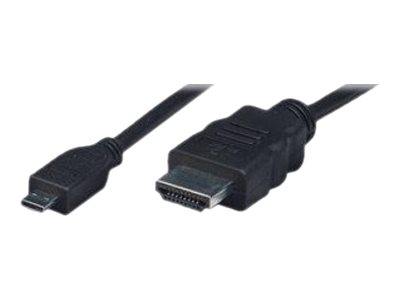 Techly HDMI kabel High Speed mit Ethernet-Micro D 5m schwarz