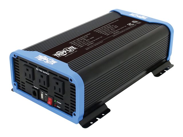 Tripp Lite Ultra Compact Car Inverter 400W 12V DC to 120V AC 2 UBS