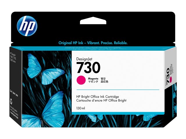 HP 730 130 ml Magenta Ink Cartridge  P2V63A