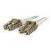 Belkin 15M Fiber Optic Cable; 10GB Aqua Multimode LC/LC Duplex, 50/125 OM3