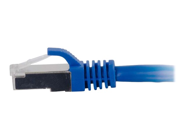C2G Cat6a Booted Shielded (STP) Network Patch Cable - patch kabel - 30 m - modrá – foto 3