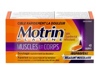 Motrin Platinum Muscle & Body Caplets - 40's