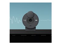 Logitech Brio 300 Full HD Webcam with Privacy Shutter - Graphite - 960-001497