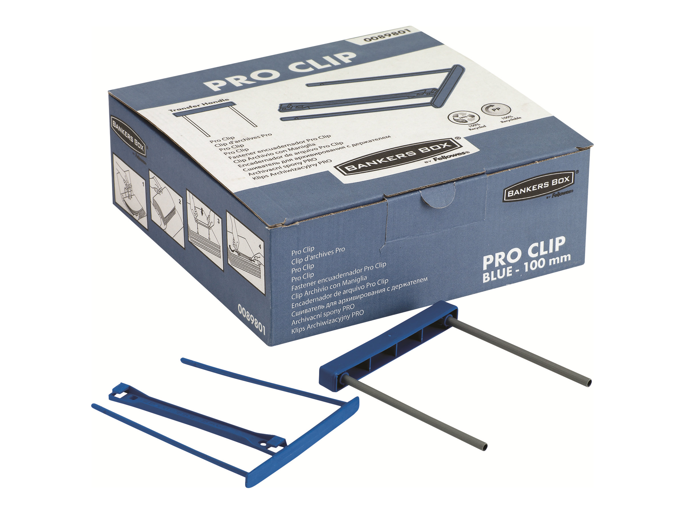 FELLOWES Biding Clip Blue Pack Of 50
