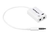 StarTech.com 4 Position Microphone and Headphone Splitter 3.5 mm 4 Pin / 4 Pole Mic and Audio Combo Splitter Cable (MUYHSMFFADW) Splitter til hovedsæt 15.25cm