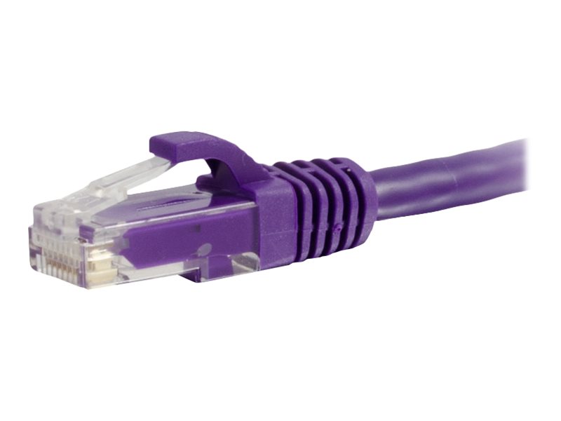 C2G 6IN Cat6a Snagless Unshielded (UTP) Network Patch Ethernet Cable-Purple