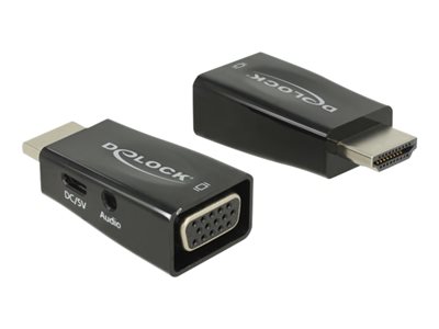 DELOCK Adapter HDMI-A St > VGA Bu mit Audio - 65901