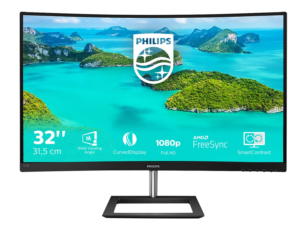 Philips E Line 322e1c Led Monitor Curved Full Hd 1080p 32