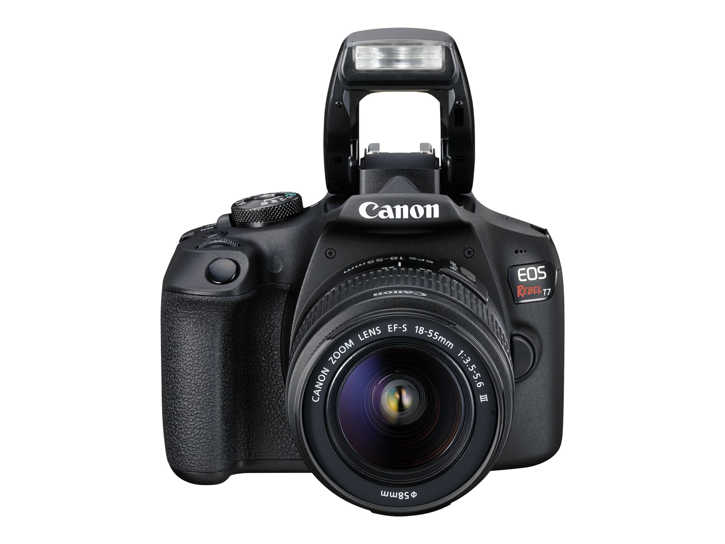 Canon EOS Rebel T7 DSLR Video Camera with 18-55mm Lens Black