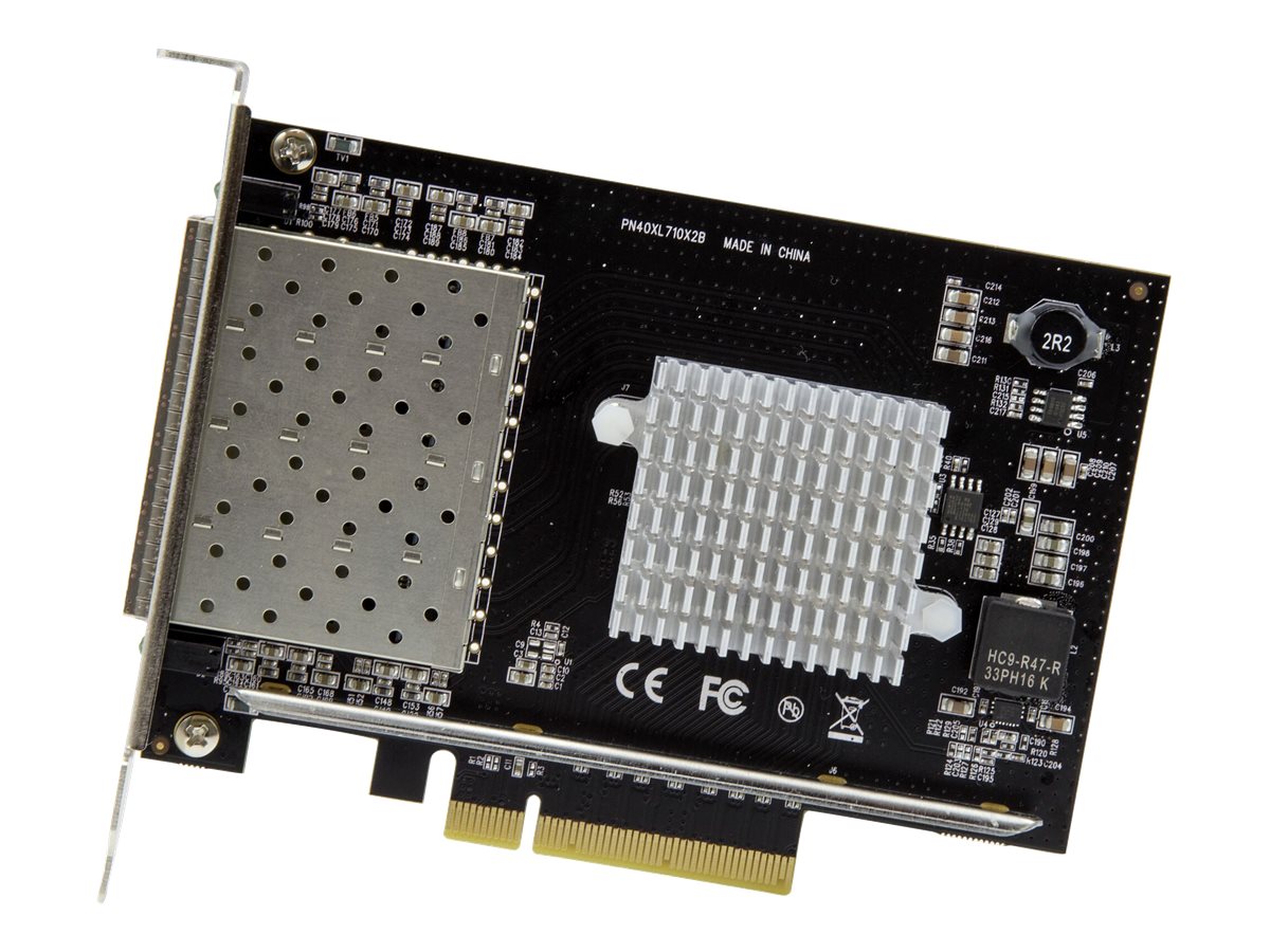 ネットワークカード StarTech デュアルポートQSFP+サーバーNICカード