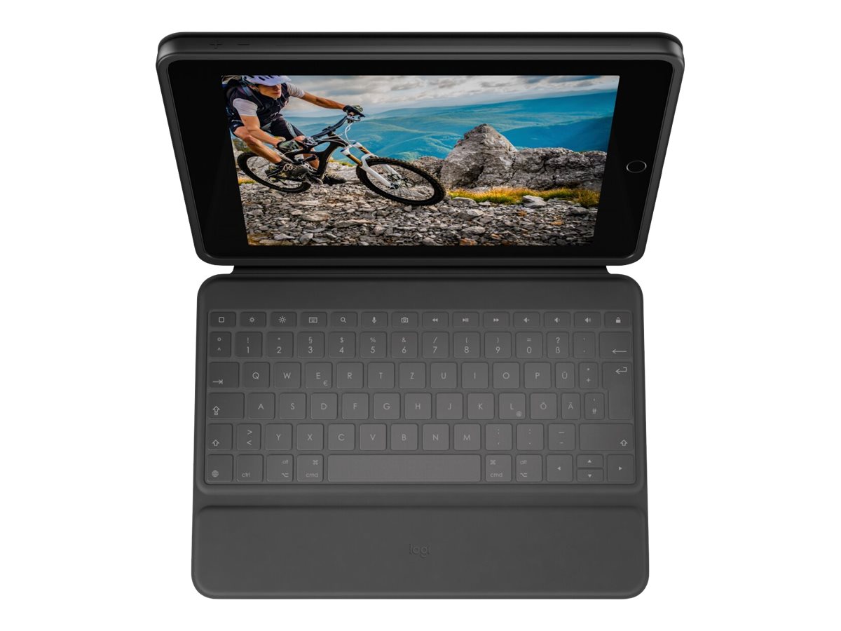Logitech Rugged Folio - klávesnice a pouzdro - QWERTY - španělská - grafit Vstupní zařízení – foto 3