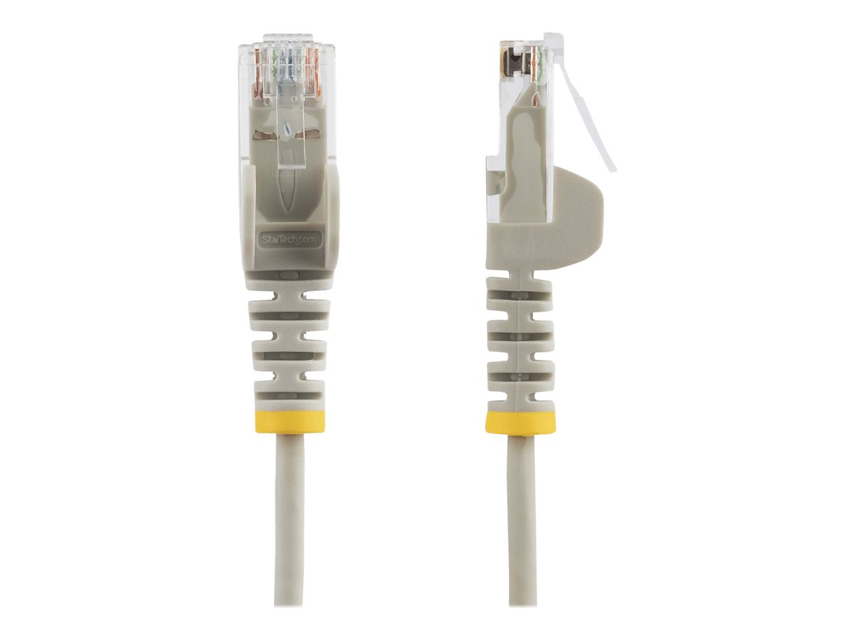 StarTech.com 1.5m Slim LSZH CAT6 Ethernet Cable, 10 Gigabit Snagless RJ45 100W PoE Patch Cord, CAT 6 10GbE UTP Network Cable w/Strain Relief, Grey, Fluke Tested/ETL, Low Smoke Zero Halogen - Category 6 - 28AWG (N6PAT150CMGRS) - patch kabel - 1.5 m - šedá – foto 2