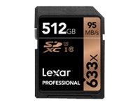 Lexar Professional Flash memory card 512 GB UHS Class 3 / Class10 633x SDXC UH