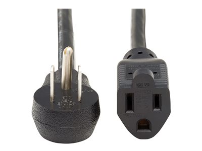 Eaton Tripp Lite Series Power Extension Cord, Right-Angle NEMA 5-15P to NEMA 5-15R