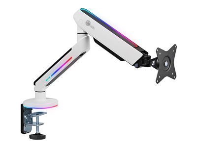 SIIG Premium Single-Monitor Arm Desk Mount with Gaming RGB Lighting