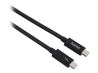 Hama USB 3.1 / Thunderbolt 3 / DisplayPort Thunderbolt kabel 50cm Sort