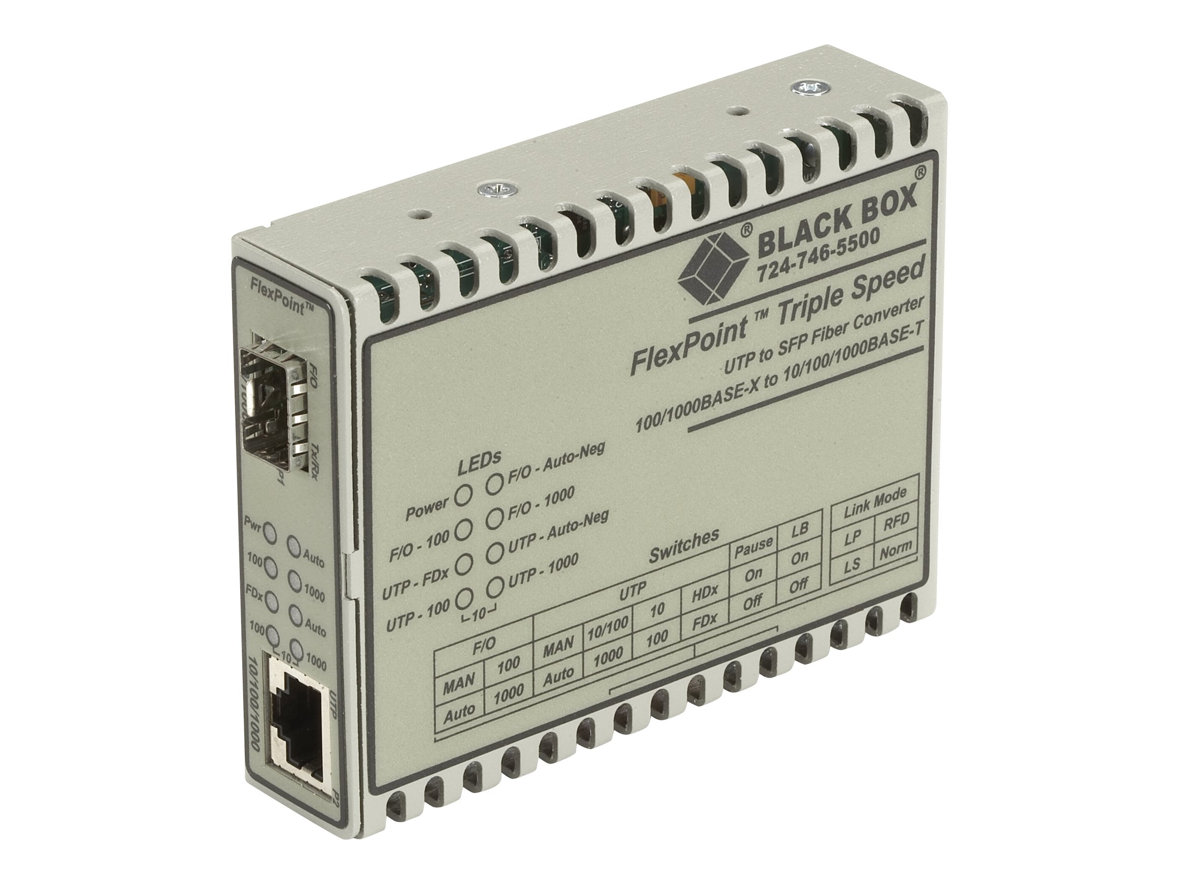 Black Box FlexPoint - Fiber media converter