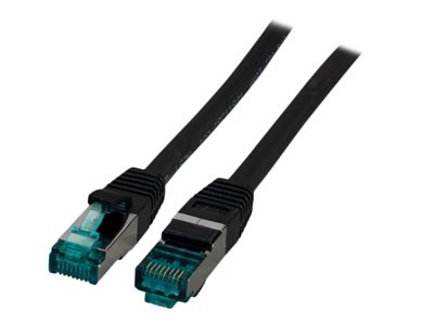 EFB RJ45 Patchkabel S/FTP, Cat.6A, LSZH, 0.25m, schwarz - MK6001.0,25B