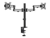 Eaton Tripp Lite Series Flex arm dual desk mount for 13 - 27