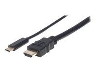 Manhattan Videointerfaceomformer HDMI / USB 1m Sort