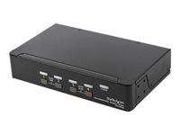 StarTech.com 4 Port DisplayPort KVM Switch, 4K 60Hz, Single Display, Dual Port UHD DP 1.2 USB KVM Switch with Integrated USB 