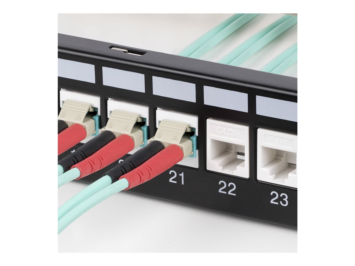 StarTech.com LC to LC Coupler, LC Fiber Coupler, LC/UPC Keystone Jack, Fiber Optic LC Keystone Coupler for Patch Panel - LC to LC Duplex (DMFKSLCLCCOUPLER) - síťový propojovací kabel - bílá – foto 9