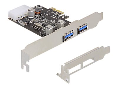 DELOCK PCI Expr Card 2x USB3.2 Gen 1 ext +LowProfile - 89243