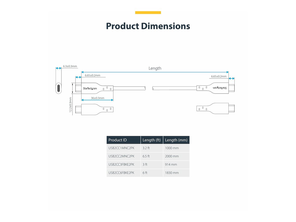 2m 6.6ft USB-C Charging Cable 60W PD – foto 6