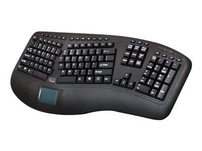 Adesso Tru-Form 4500 Keyboard with touchpad wireless 2.4 GHz US black