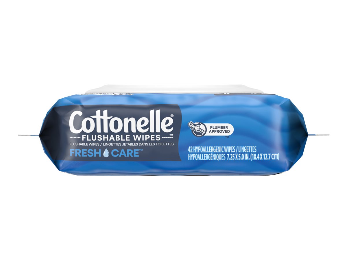 Cottonelle Fresh Care Flushable Adult Wet Wipes - 1 Pack/ 42 Wipes