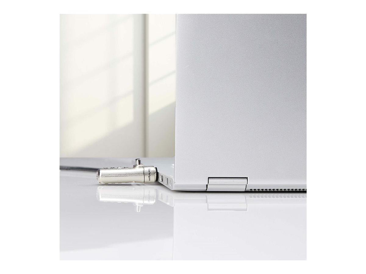 StarTech.com Slim Lock K-Slot Compatible, 6.6ft Combination Locking Cable - bezpečnostní kabelový zámek - kompatibilní s TAA – foto 9