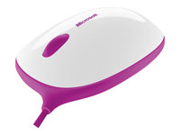 Microsoft Express Mouse Optisk Kabling Pink Hvid