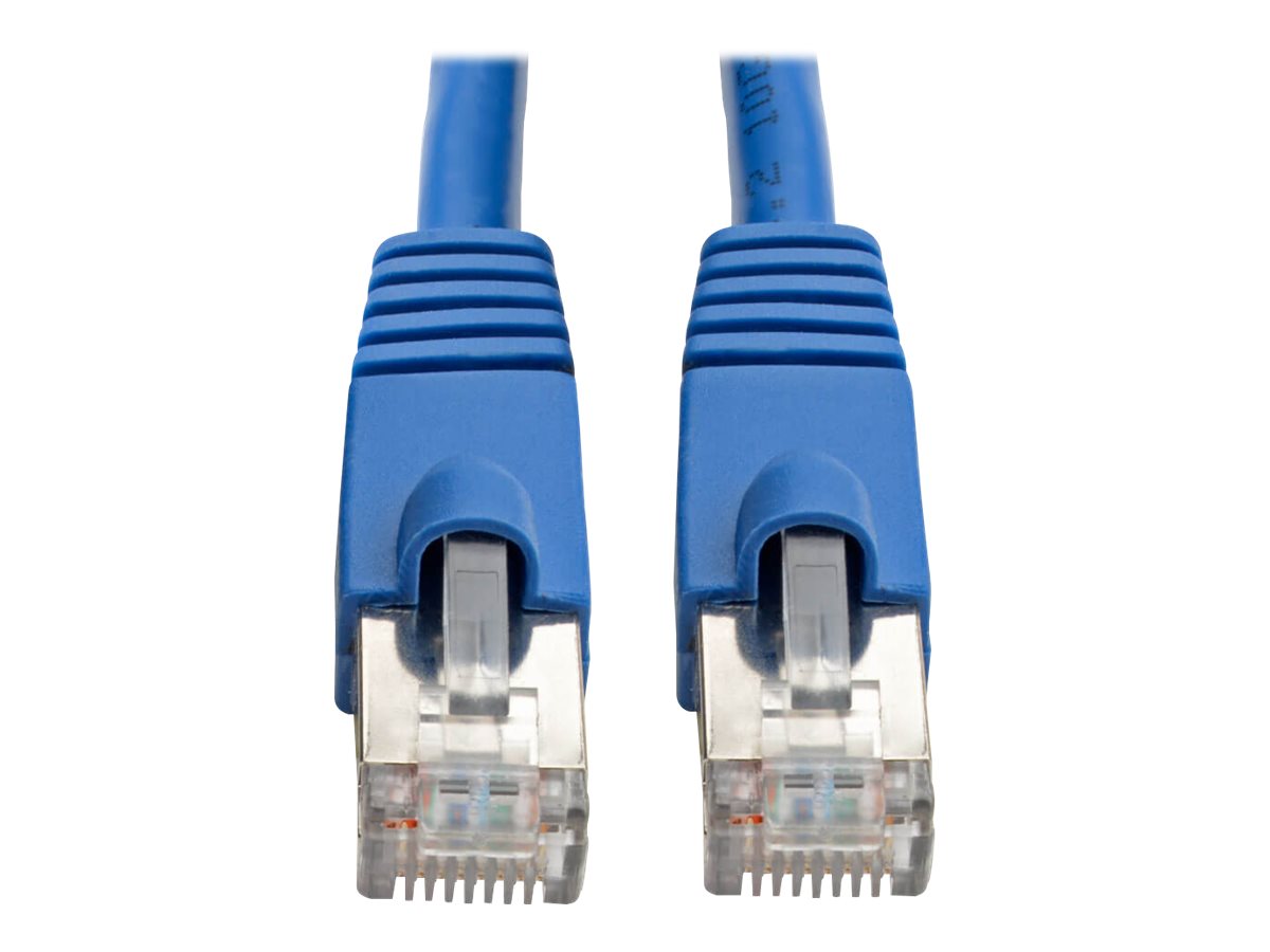 Eaton Tripp Lite Series Cat6a 10G Snagless Shielded STP Ethernet Cable (RJ45 M/M), PoE, Blue, 35 ft. (10.67 m)