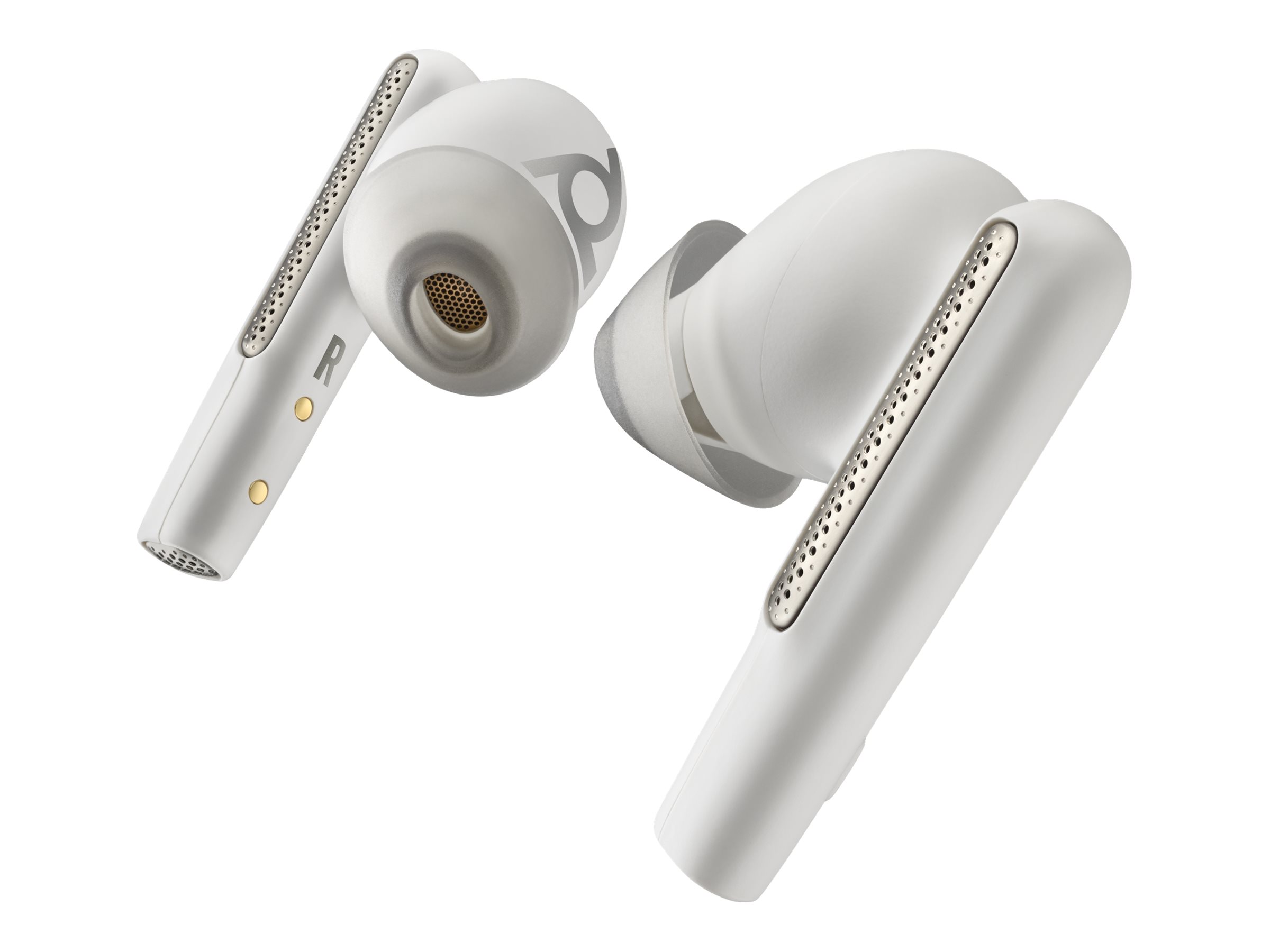 HP Poly Voyager Free 60 UC true wireless earphones with mic USB-A via Bluetooth Product shot Close-up 75800