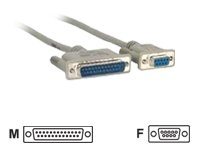 MicroConnect Seriel-/ parallelkabel Sort 3m