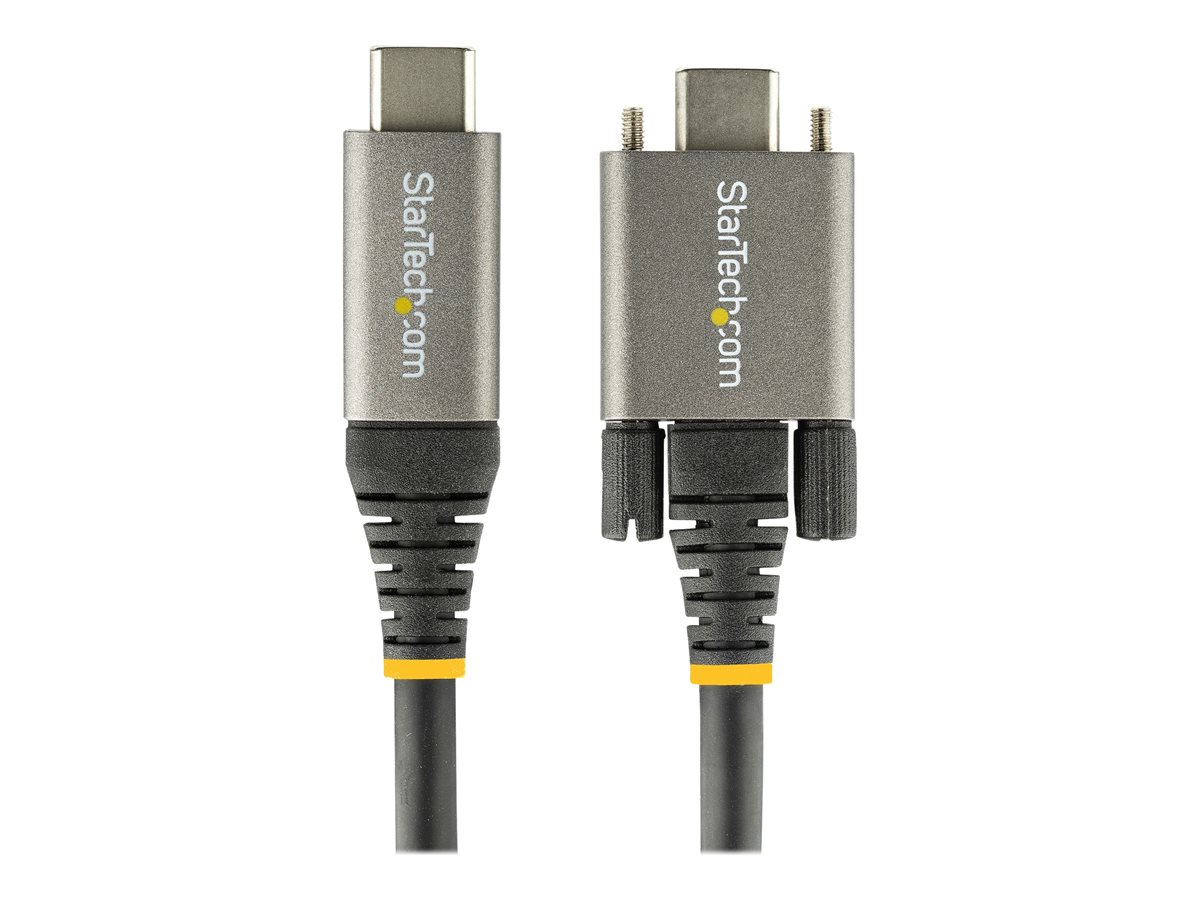 StarTech.com 20" 50cm Side Screw Locking USB C Cable 10Gbps, USB 3.1/3.2 Gen 2 Type-C Cable, 100W (5A) Power Delivery Charging, DP Alt Mode, Dual Screw Lock, USB-C to C Cord, Charge/Sync - Thunderbolt 3 Compatible - USB kabel typ C - USB-C do USB-C - 50 cm – foto 3