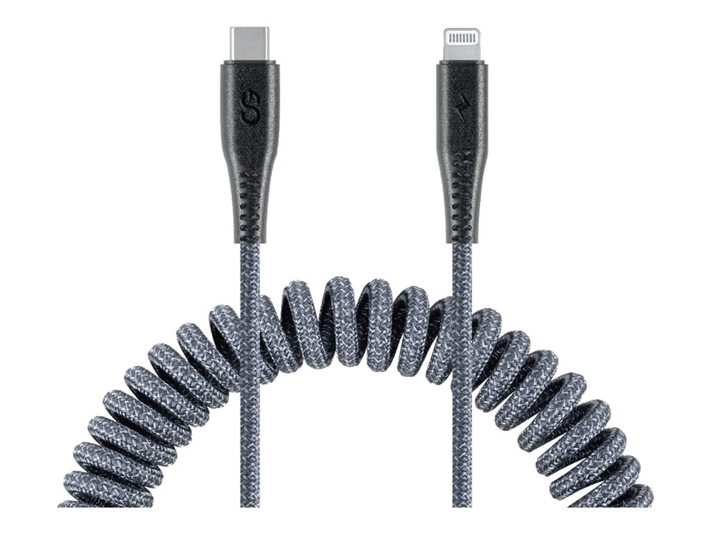 LOGiiX Piston Connect COIL USB-C to Lightning Cable - Graphite Gray - 1.8m