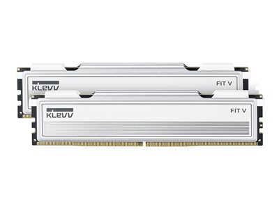 32GB (16GBx2) KLEVV FIT V 6000MHz CL30 DDR5 UDIMM Kit, White – Klevv