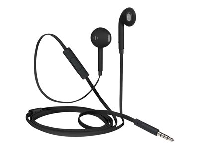 iStore Classic Fit Earphones with mic ear-bud wired 3.5 mm jack black