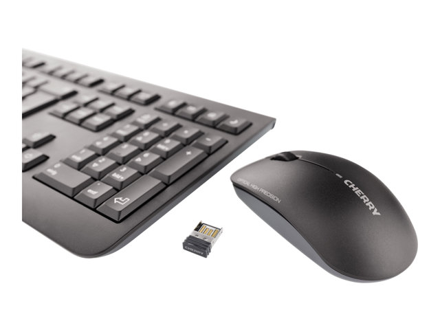 CHERRY DW 3000 - ensemble clavier et souris - R.-U. - noir Priphrique d\'entre