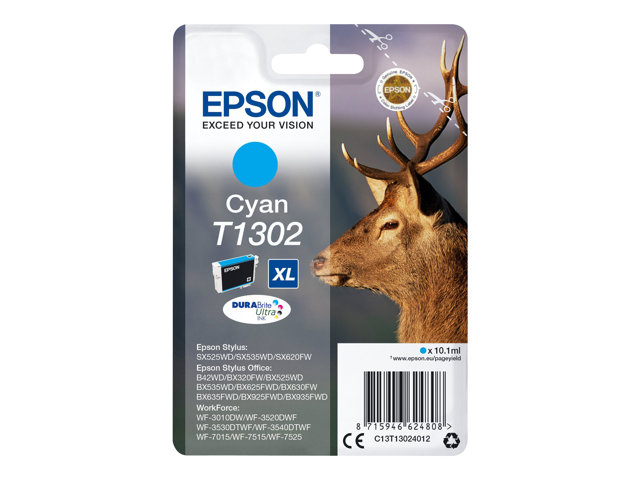 EPSON 1LB T1302 ink c. cy 10.1ml w/s C13T13024022