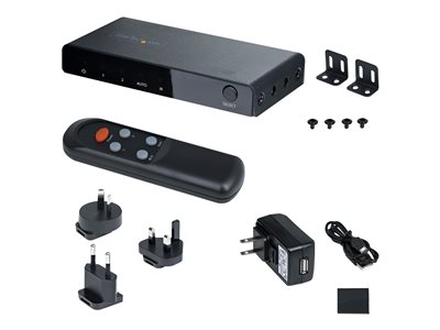 4-Port HDMI Video Switch - 3x HDMI and 1x DisplayPort - 4K 60Hz